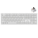 Keychron K10 PRO QMK/VIA Full Size Hot-Swappable RGB Backlit Custom Wireless Mechanical Keyboard - White (K Pro Brown Switch) (K10P-P3)