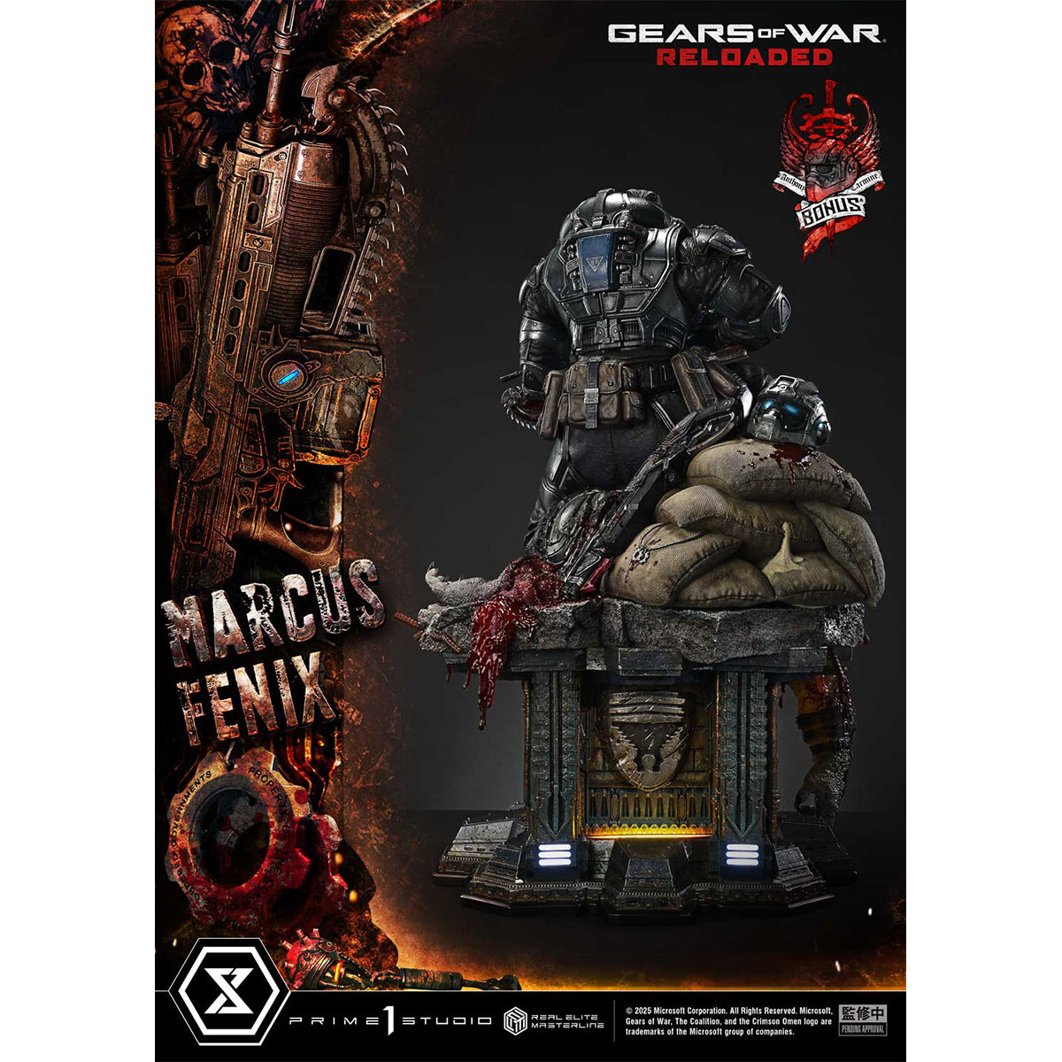Real Elite Masterline Gears of War: Reloaded Marcus Fenix | DataBlitz