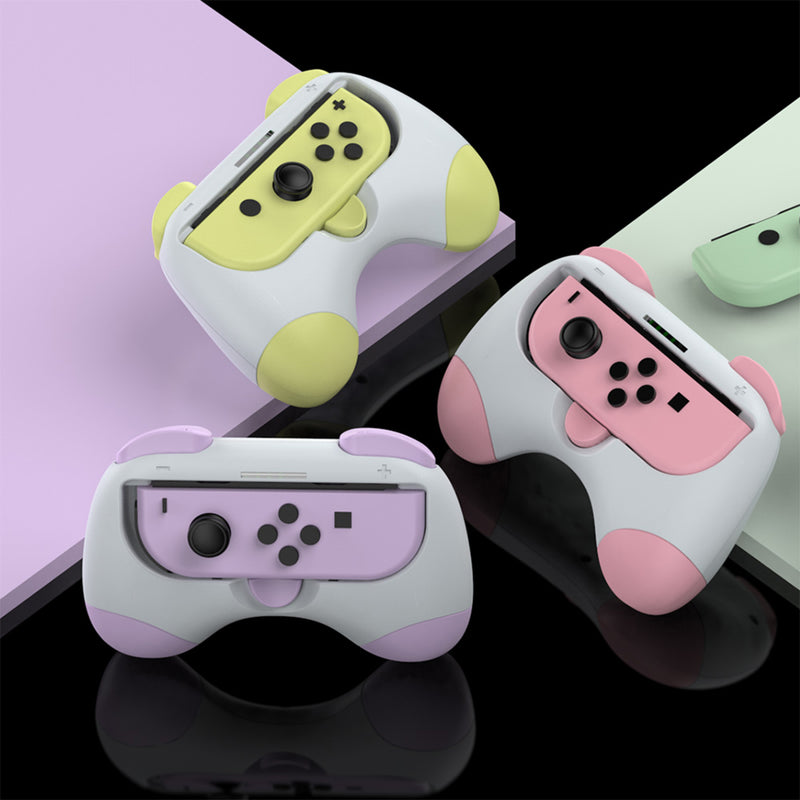 Dobe Controller Grip for Nintendo Switch / Switch OLED Joy-Pad (Pink/Yellow, Red/Blue, Purple/Green, Light Green/Light Blue) TNS-2130