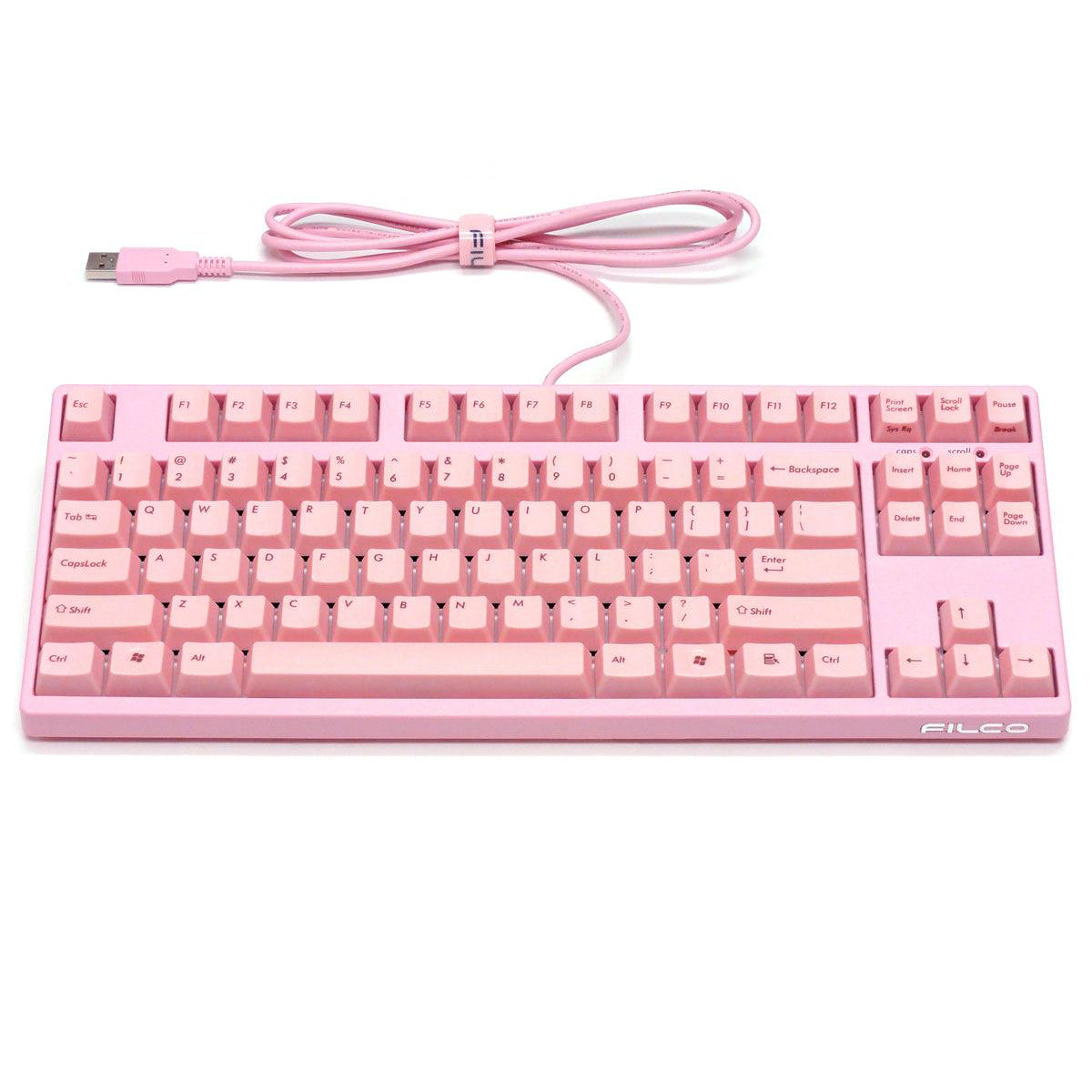 Filco Majestouch 2 Tenkeyless 87 US ASCII Mechanical Keyboard Pink (MX Blue Switch) (FKBN87MC/EP2)