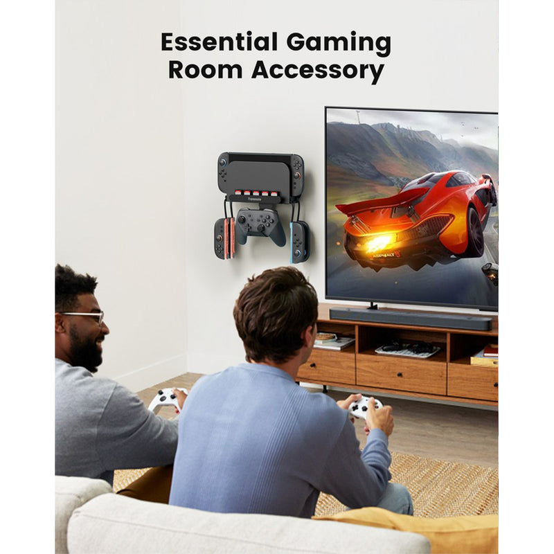 Transnovo Wall Mount with 5 Game Card Storage Slots & 4 Joy-Pad Bracket & Controller Holder 