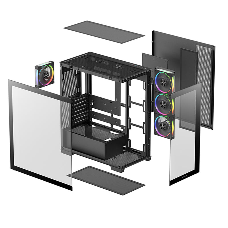DeepCool CG850 4F V2 Panoramic Glass Panels Single Chamber ATC Case | DataBlitz