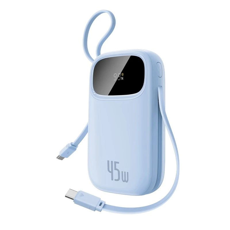 Baseus EnerFill FC31 Qpow 3 Digital Display Power Bank with Built-in USB-C + iP Cable 20000mAh 45W