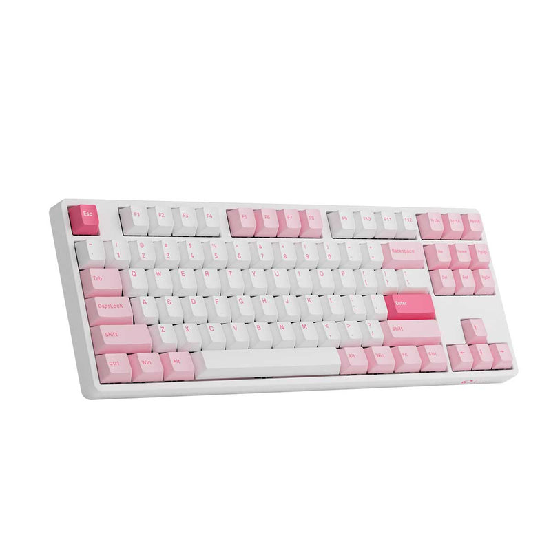 Akko 5087S Via RGB Hot-Swappable Mechanical Keyboard Prunus Lannesiana (Gateron Orange-Lubed)