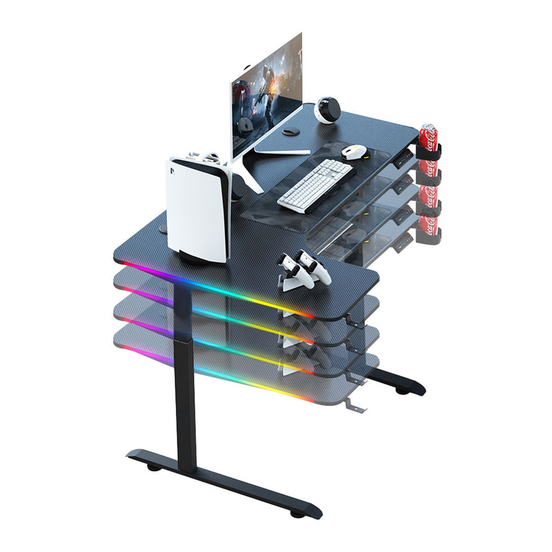 Dragonwar GT-015 L Shaped RGB Moving Height Table