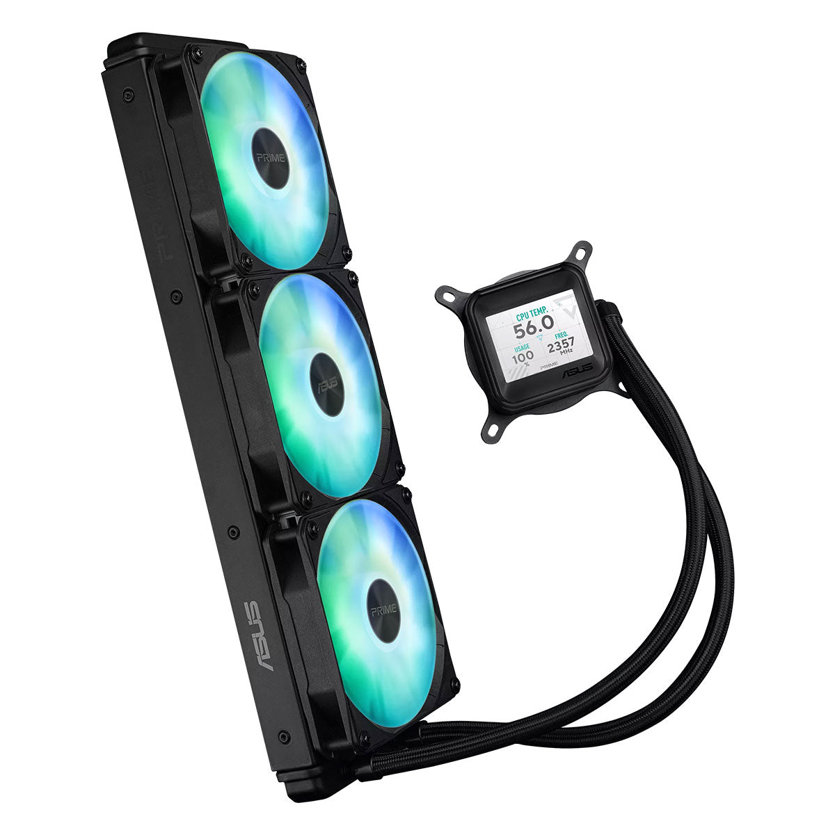 Asus Prime LC 360 ARGB LCD AIO CPU Liquid Cooler (Black)