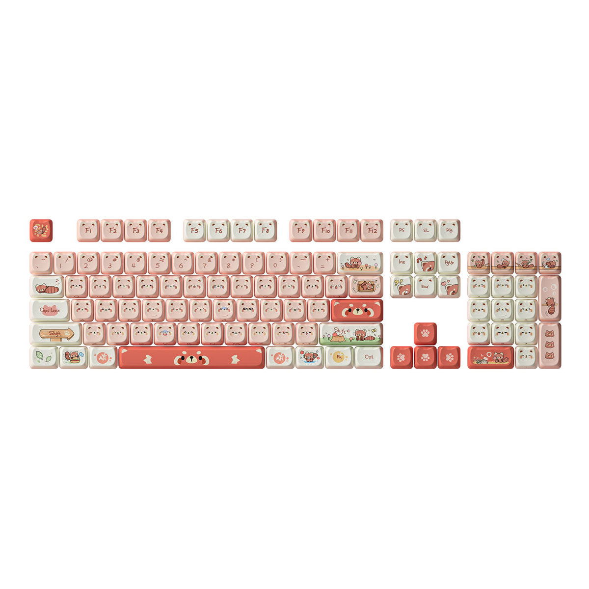 Akko Racoon Mao Keycap Set 142-Keys