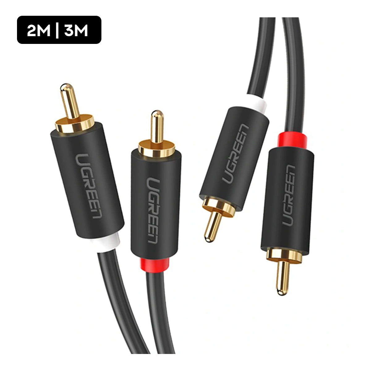 Ugreen 2 RCA Male to 2 RCA Male Audio Cable | DataBlitz