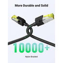 Ugreen Cat7 F/FTP Round Ethernet Braided Pure Copper Cable - (Black) | DataBlitz