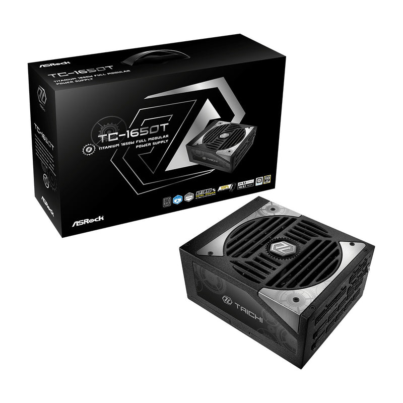 ASRock Taichi TC-1650T 1650W 80+ Titanium & Cybenetics Titanium ATX 3.1 PCIe 5.1 Full Modular Power Supply