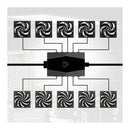 Arctic Case Fan Hub - 10-Port PWM Fan Hub with SATA Power