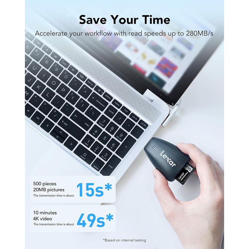 Lexar Professional SILVER PRO 64GB SDXC UHS-II C10 U3 V60 280MB/s Read 130MB/s Write SD Card