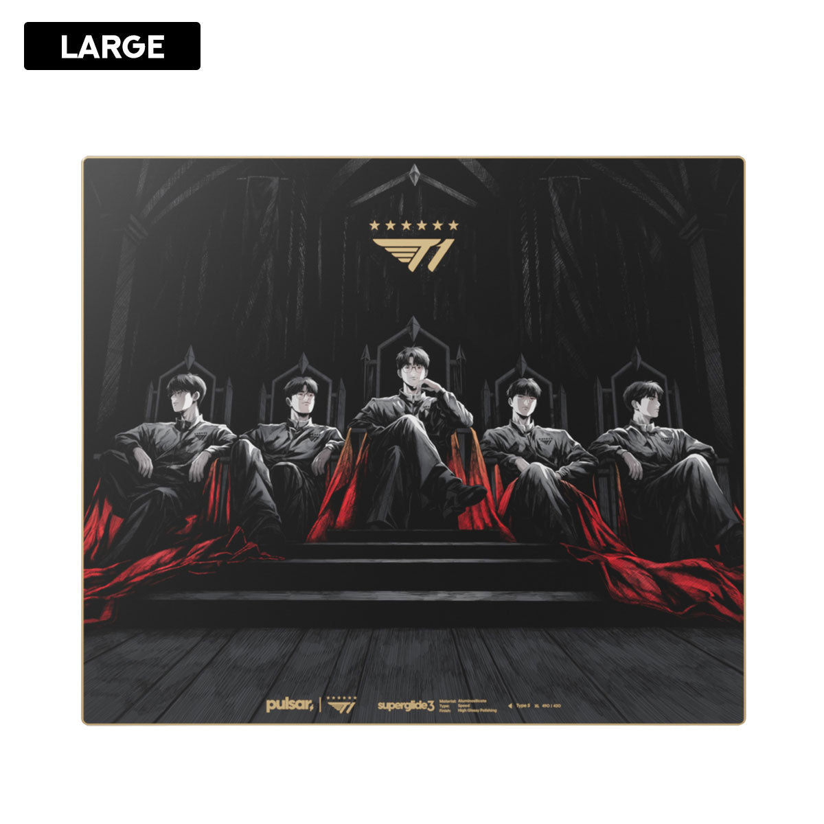 Pulsar Superglide3 Glass Mouse Pad T1 Edition The Throne