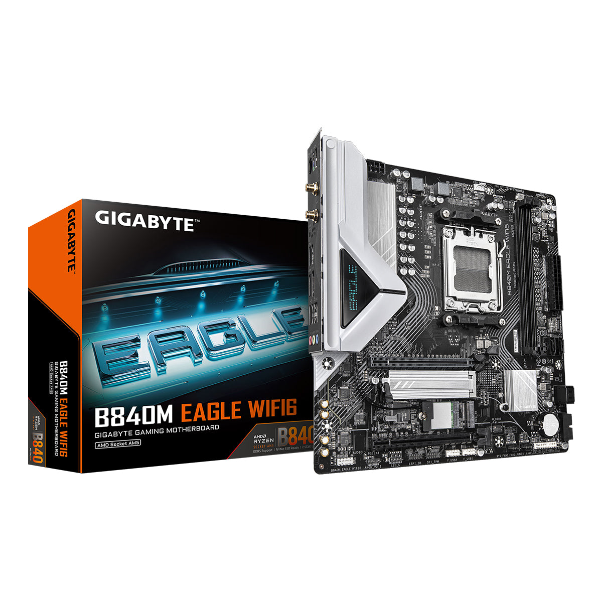 Gigabyte B840M Eagle WiFi6 DDR5 AMD Gaming Motherboard
