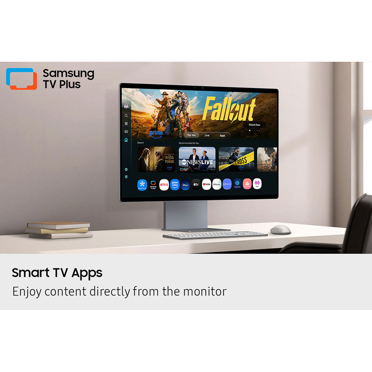 Samsung M9 M90SF LS32FM902SEXXP 32" 4K (3840x2160) 165Hz 0.03ms GTG OLED Vision AI Smart Monitor with Tilt, Pivot & Height Adjustmen (Eclipse Silver)