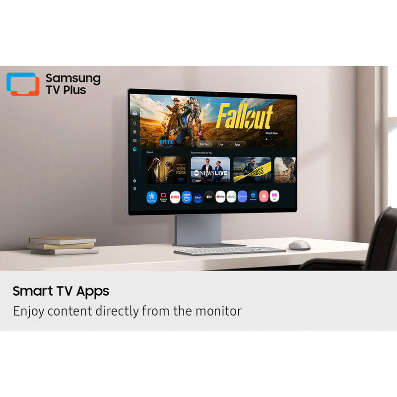 Samsung M9 M90SF LS32FM902SEXXP 32" 4K (3840x2160) 165Hz 0.03ms GTG OLED Vision AI Smart Monitor with Tilt, Pivot & Height Adjustmen (Eclipse Silver)