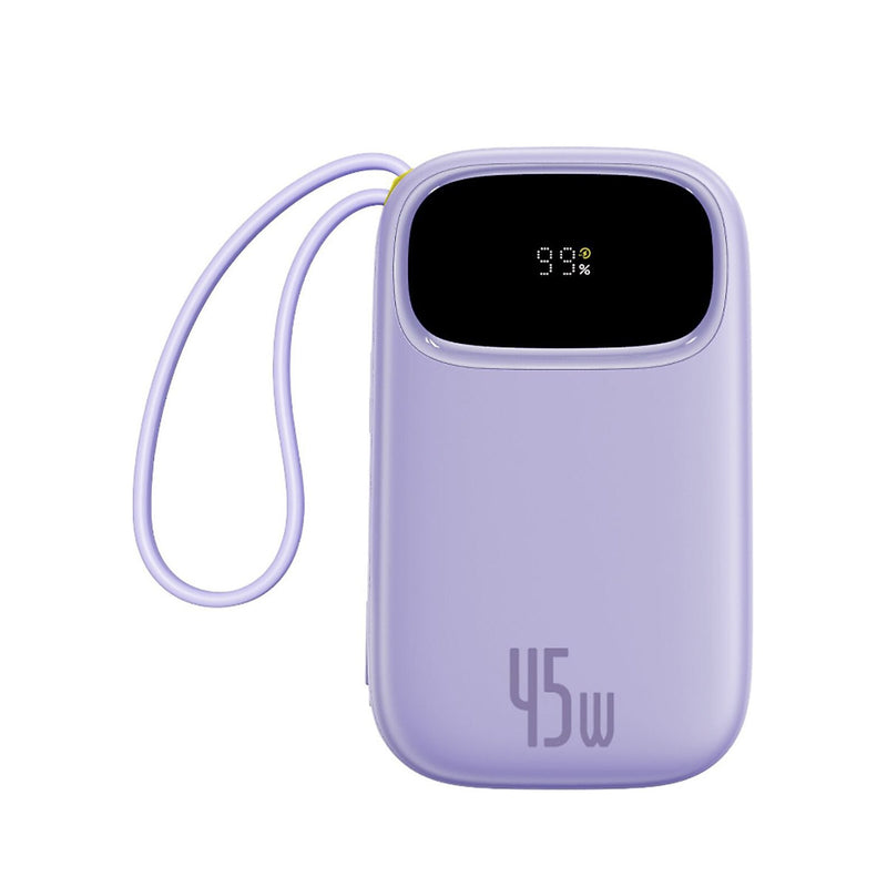 Baseus EnerFill FC31 Qpow 3 Digital Display Power Bank with Built-in USB-C + iP Cable 20000mAh 45W