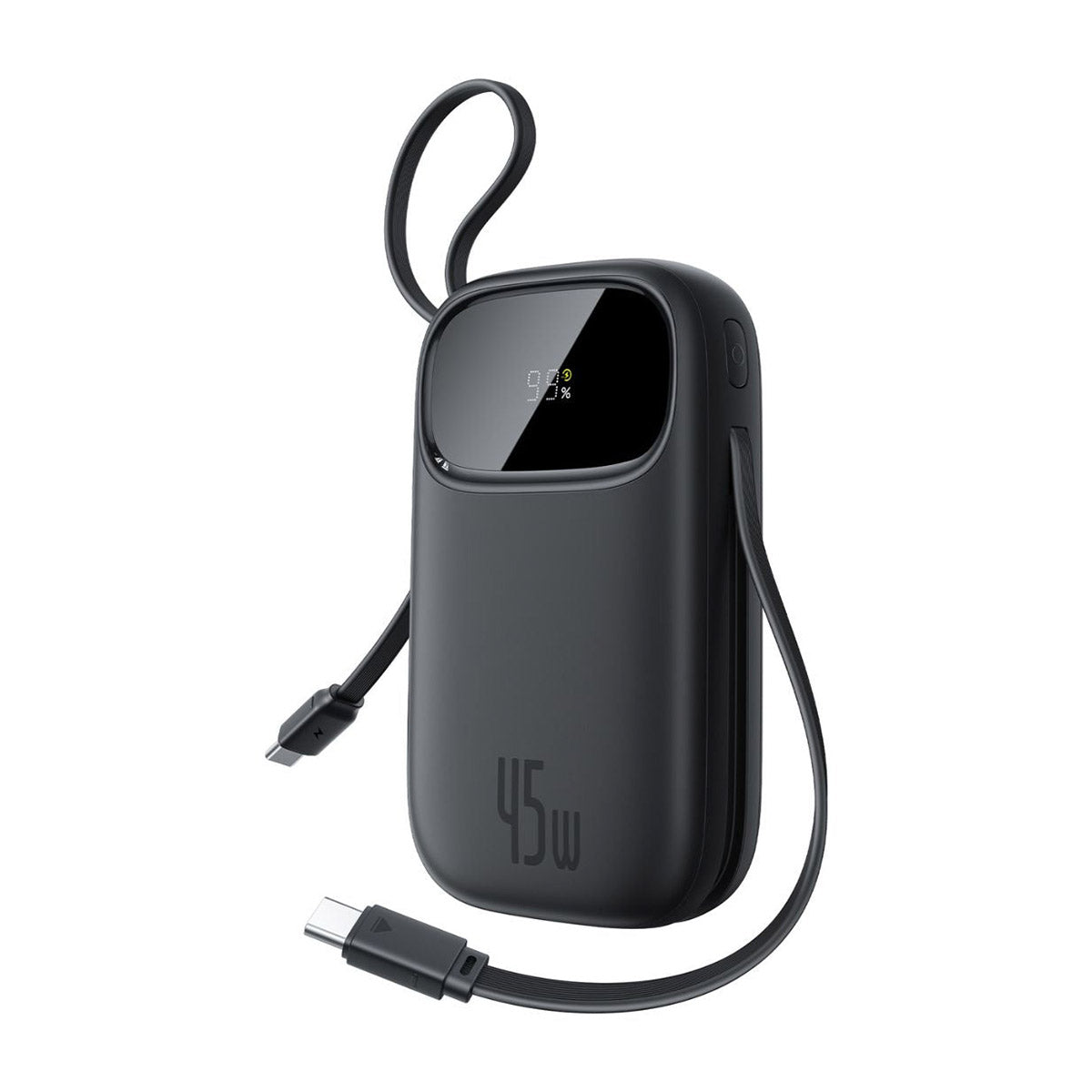 Baseus EnerFill FC31 Qpow 3 Digital Display Power Bank with Built-in USB-C + iP Cable 20000mAh 45W