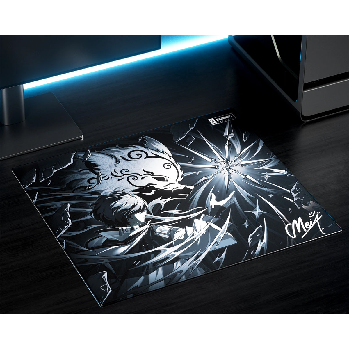 Pulsar Pro Series Meiy Glass Mouse Pad XLE (500x450mm) (SGPXLE3PROMY)