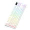 Ajazz AK870 V2 RGB Tri-Mode 87-Keys TKL Gasket-mounted Hot Swappable Mechanical Keyboard (White Contour) (Maillard Switch)