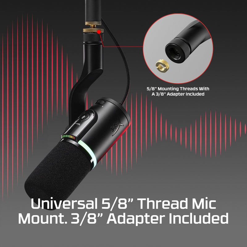 HyperX FlipCast Streaming USB/XLR Dynamic Microphone (B2CM1AA)