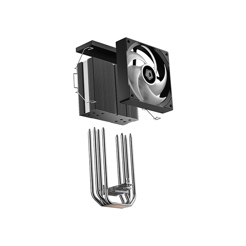 ID-Cooling SE-214-XT V2 ARGB CPU Cooler with 120mm PWM Fan (Black)