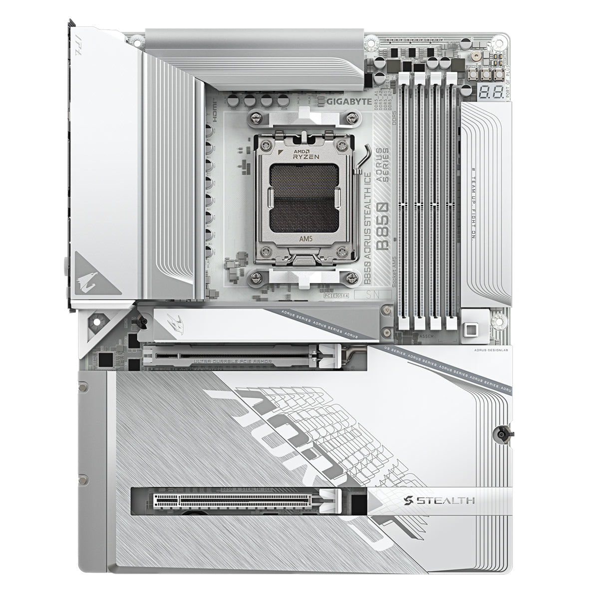 Gigabyte B850 Aorus Stealth Ice DDR5 Gaming MotherBoard