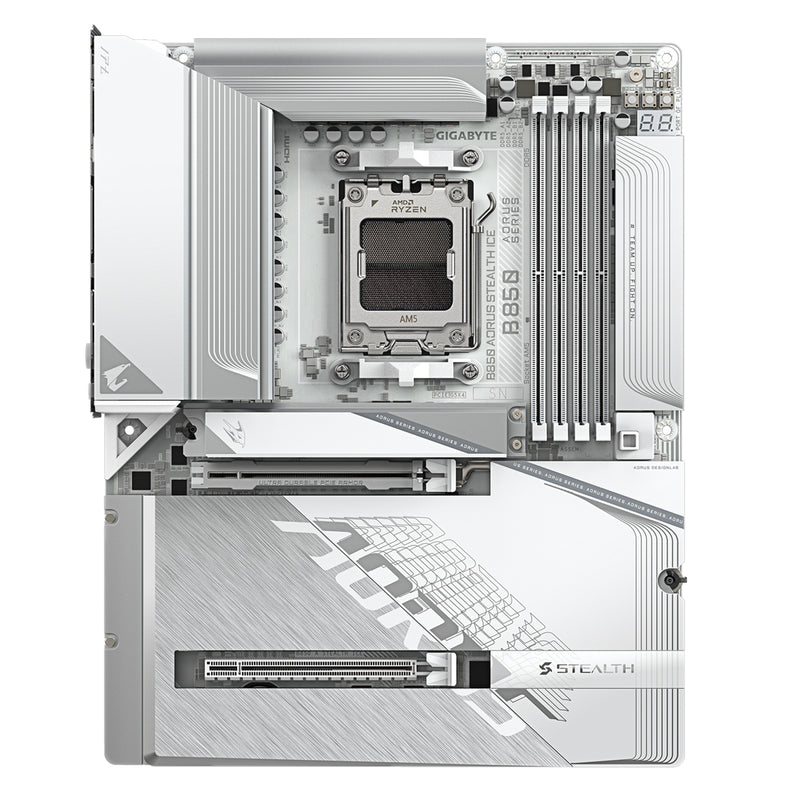Gigabyte B850 Aorus Stealth Ice DDR5 Gaming MotherBoard