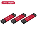 Kingston USB 3.2 Gen 2 1050MB/s Read/950MB/s Write Type-A & Type C Dual Portable SSD (512GB, 1TB, 2TB)