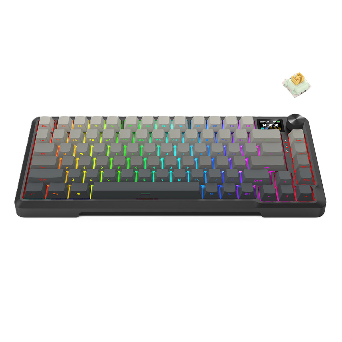 Redragon Behemoth K724SP-RGB-PRO Mechanical Keyboard with LCD Screen