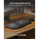 ProtoArc EK01 Plus Dual Mode Full Size Backlit Ergonomic Split Keyboar