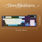 Ajazz AK35I V4 RGB Tri-Mode 100% 104-Keys Gasket-mounted Hot-Swappable Mechanical Keyboard