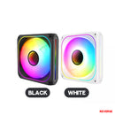 Coolman Drift Core CM-07RF 120mm Reverse ARGB Cooling Fan (Black, White)