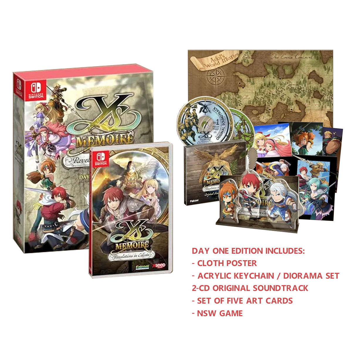 Nintendo Switch YS Memoire Revelations in Celceta Day 1 Edition (US)