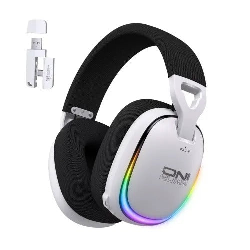 Onikuma GT805 4-Mode RGB Gaming Headset (Black, White)