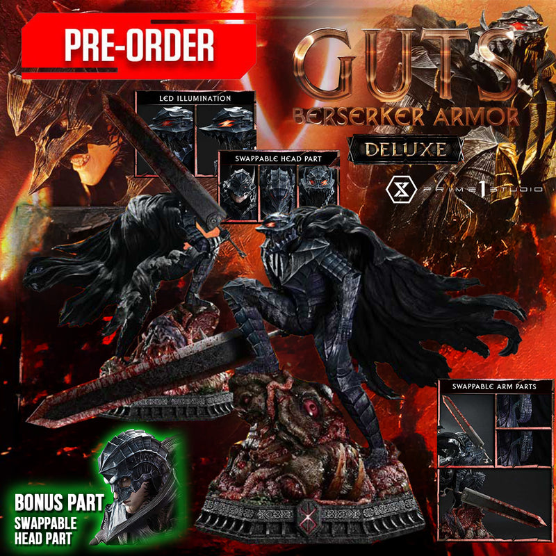 Ultimate Premium Masterline Berserk Guts, Berserker Armor Grunbeld VS Guts | DataBlitz