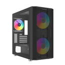 Sama S30 Mid-Tower with High Airflow Front Panel PC Case (Black) (S30-BKMP3AX1-GL)
