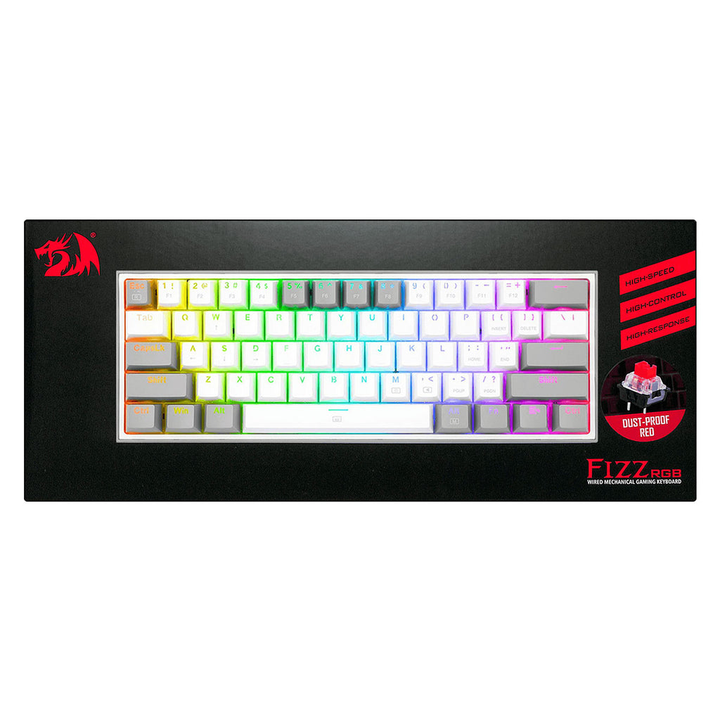 Fizz Rgb Redragon Fizz RGB Wired Mechanical Gaming Keyboard (Dust Proof Red ...