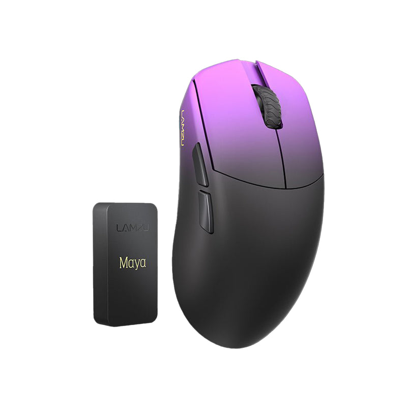 Lamzu Maya Champion Edition 8K Superlight Wireless Gaming Mouse (Light Pink, Purple Shadow)