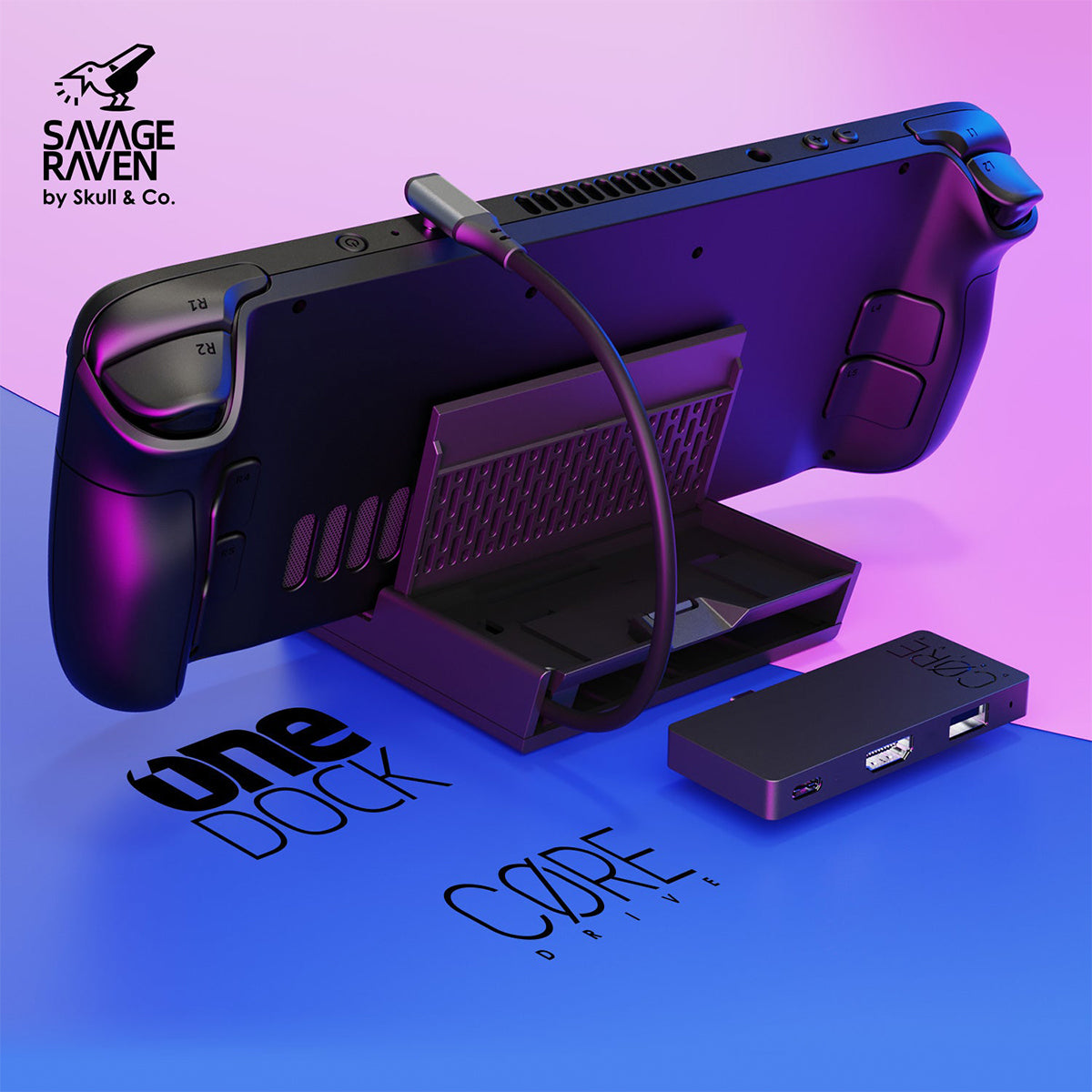 Skull & Co. OneDock for Steam Deck / ROG Ally / ROG Xbox Ally / Nintendo Switch / Nintendo Switch 2
