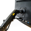 North Bayou H100 Gas-Strut Flexi Mount Desktop 22-35”  Monitor Arm (Black) 