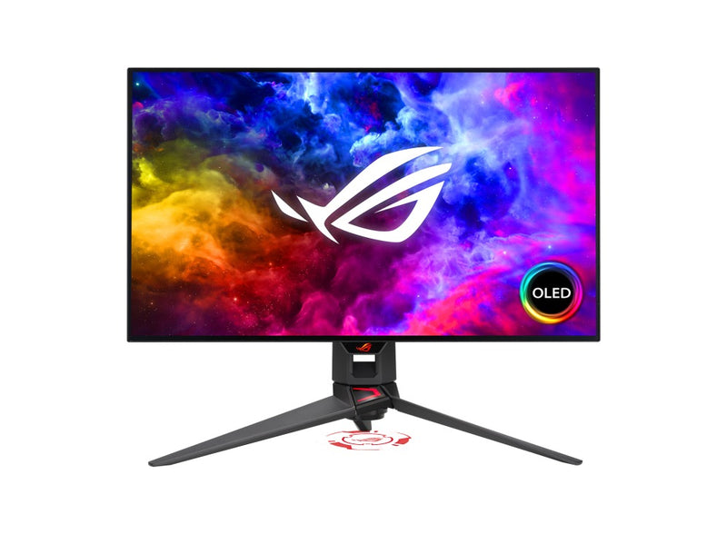 Asus ROG Swift OLED PG27AQDM 27" Gaming Monitor | Asus TUF-AX5400 Dual-Band WiFi 6 Gaming Router Bundle