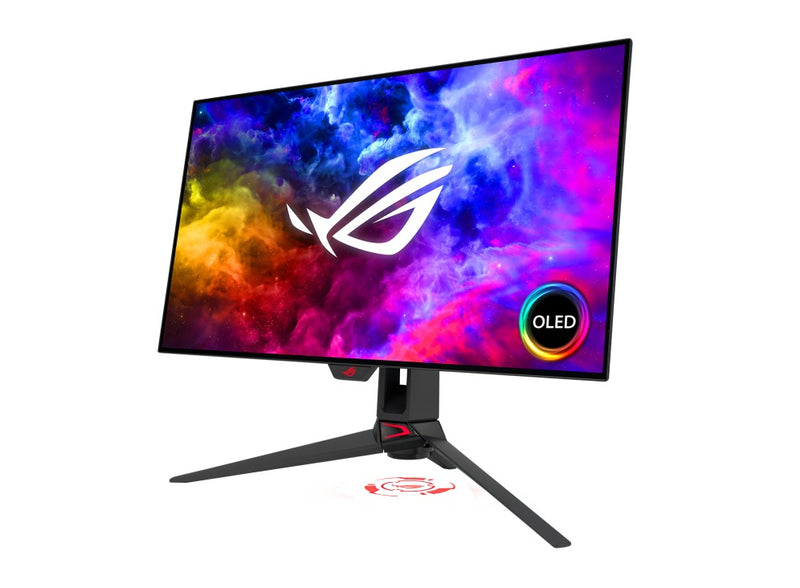 Asus ROG Swift OLED PG27AQDM 27" Gaming Monitor | Asus TUF-AX5400 Dual-Band WiFi 6 Gaming Router Bundle