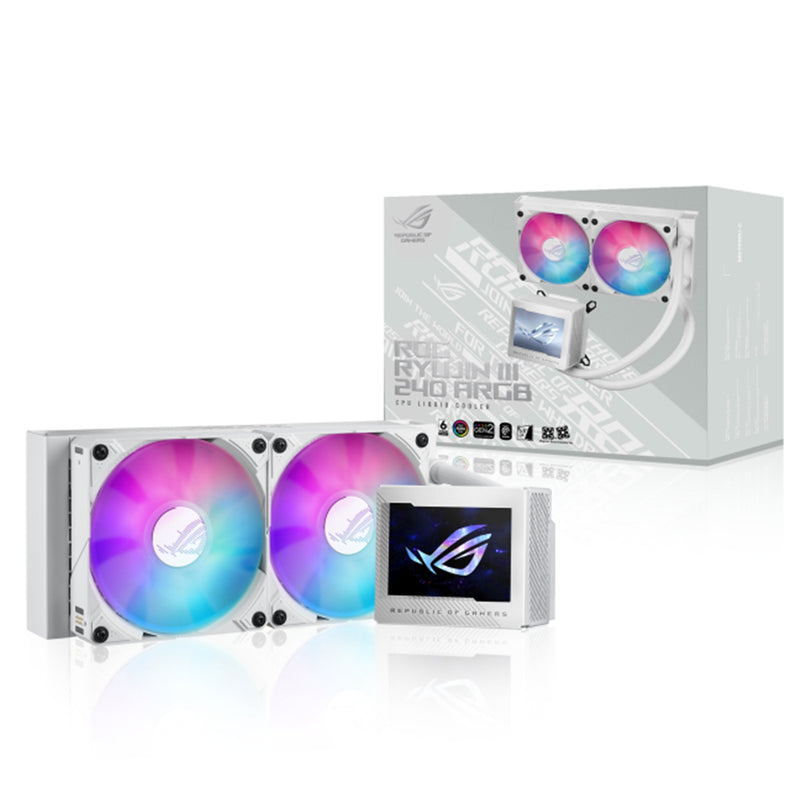 Asus ROG Ryujin III 240 ARGB Liquid CPU Cooler (White) | DataBlitz