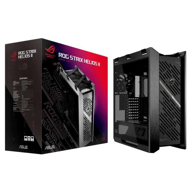 Asus ROG Strix Helios II GX601S EATX Mid-Tower PC Gaming Case with Dual Tempered Glass Side Panels 