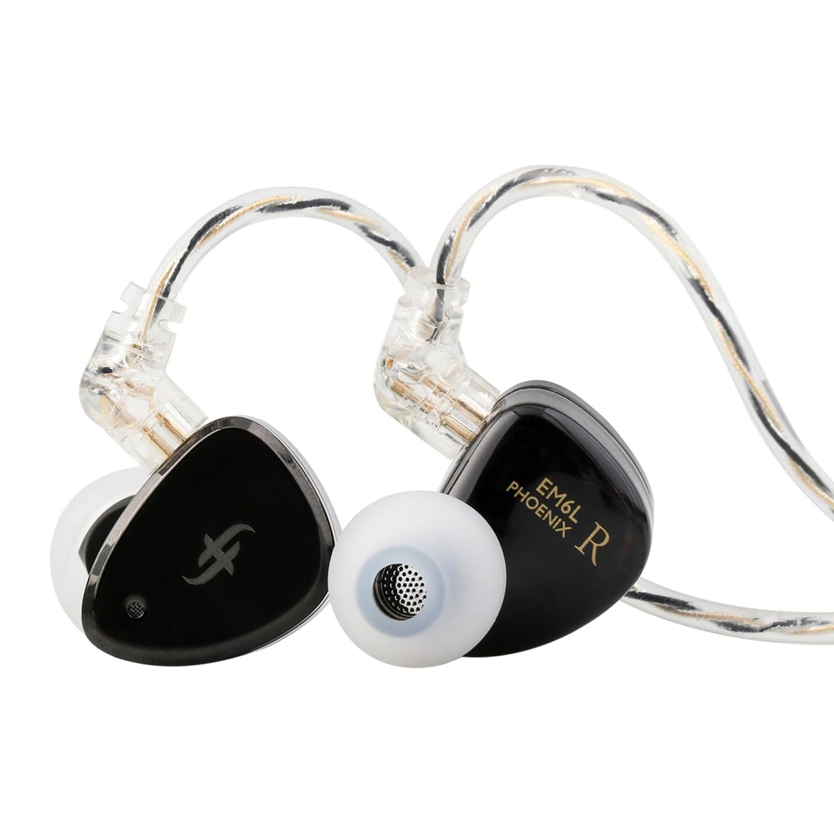 SIMGOT EM6L 1DD + 4BA Hybrid Driver, Detachable OFC Silver-Plated
