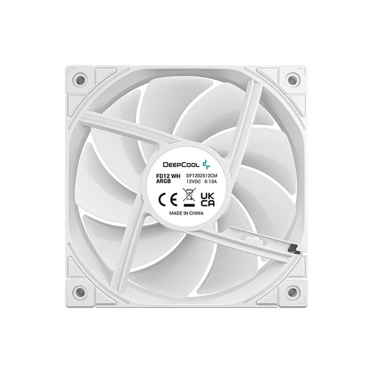 DeepCool FD12 WH ARGB 3-in-1 3x120mm Fans (White) (R-FD12-WHAPN3-G)
