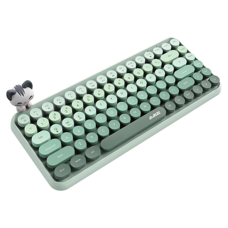 Ajazz 308I 84-Keys Bluetooth Wireless Membrane Keyboard (Milk Green)