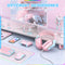 Onikuma X13 RGB Colorful Lighting Wired Gaming Headset with Noise Cancelling Microphone (Pink)