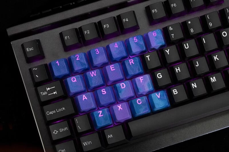 Taihao Rubber Double Shot Backlit Gaming Keycaps Set For Cherry MX Switch Type (23-Keys)